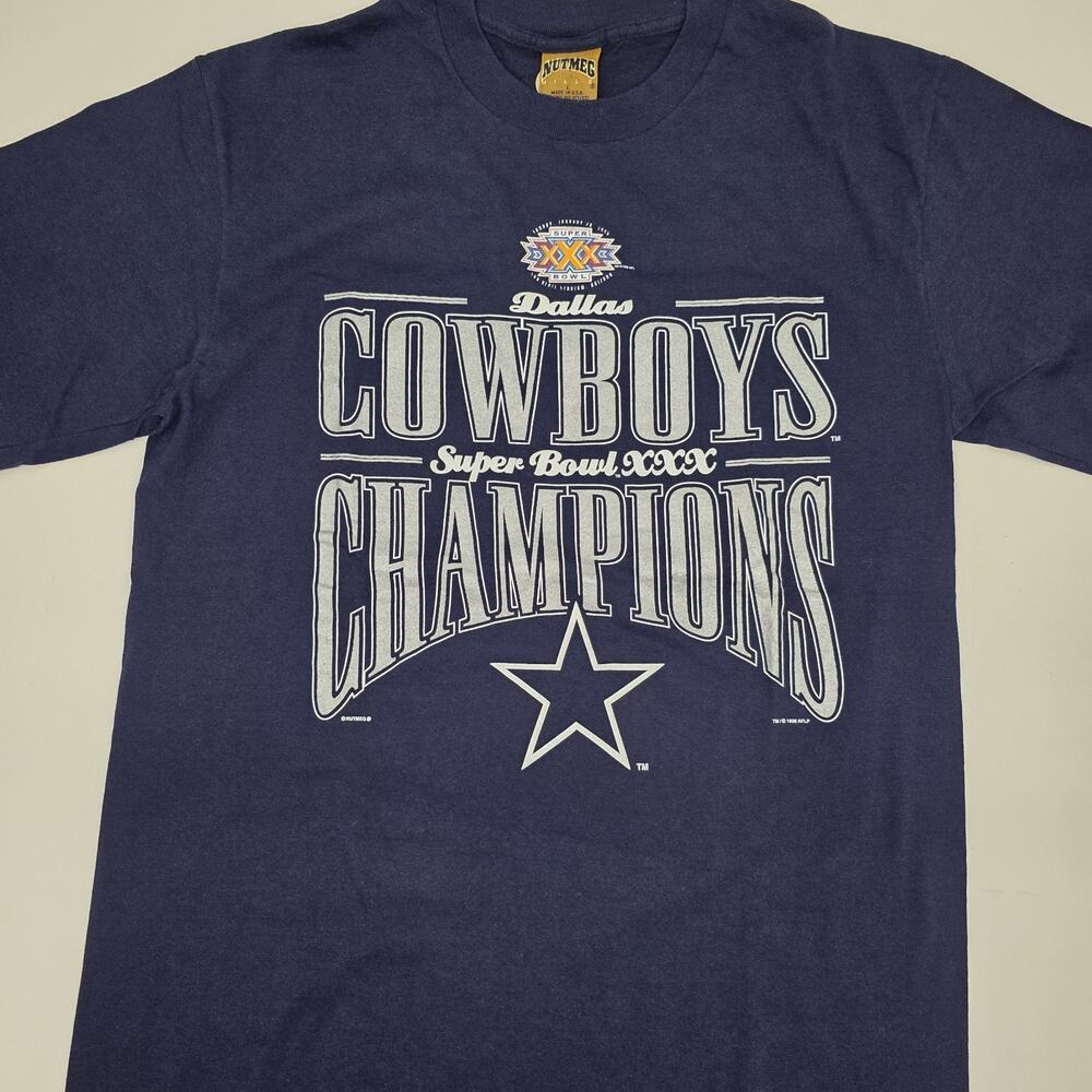 Vintage 1996 Dallas Cowboys Super Bowl Champions T-shirt Nutmeg Women's Large
